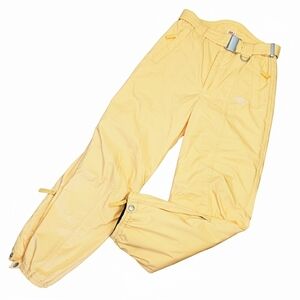 Dorotennis Size T1/S Ski Pants Vintage Yellow Insulated Water Resist Belt Pocket